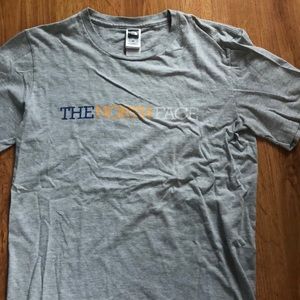 grey north face short sleeve
